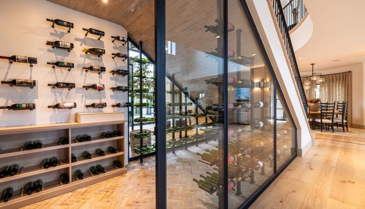 wine display design for retail shops